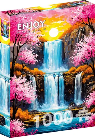 ENJOY Puzzle Třešňový vodopád / 1000 dílků / od 14 let
