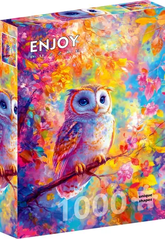 ENJOY Puzzle Pastelová sova / 1000 dílků / od 14 let