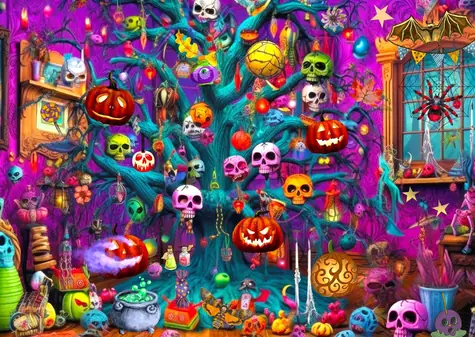 ENJOY Puzzle Panství nočních můr / 1000 dílků / od 14 let