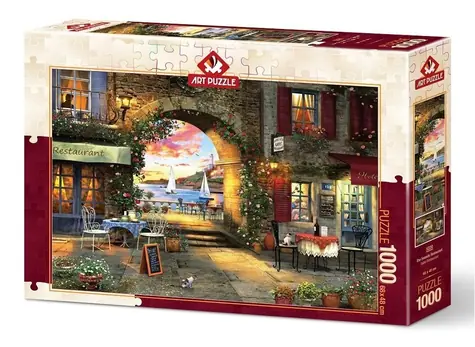 ART PUZZLE 5220 Puzzle Restaurace na pobřeží / 1000 dílků / od 15 let