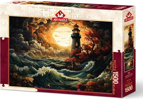 ART PUZZLE 5405 Puzzle Maják v bouři / 1500 dílků / od 15 let