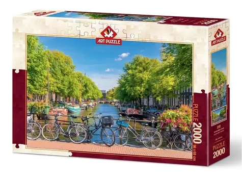 ART PUZZLE 5480 Puzzle Amsterdamský kanál / 2000 dílků / od 15 let