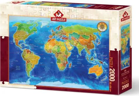 ART PUZZLE 5496 Puzzle Politická mapa světa / 2000 dílků / od 15 let