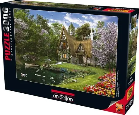 ANATOLIAN Puzzle Jarní chaloupka u jezera / 3000 dílků / od 12 let