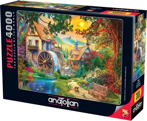 ANATOLIAN Puzzle Vodní mlýn / 4000 dílků / od 14 let