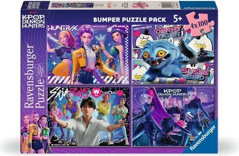 Ravensburger K-pop: Lovkyně démonů 4x100 dílků / od 5 let