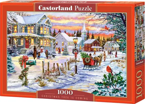 Castorland 105274-2 Puzzle Vánoční strom se blíží / 1000 dílků / od 9 let