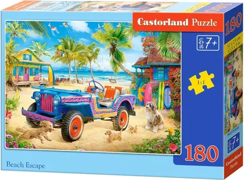 Castorland 018598 Puzzle Útěk na pláž / 180 dílků / od 7 let