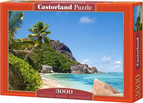 Castorland 300228 Puzzle Tropická pláž, Seychely / 3000 dílků / od 9 let