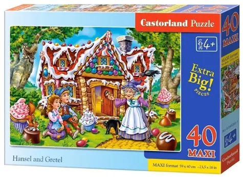 Castorland 040285 Puzzle Jeníček a Mařenka MAXI / 40 dílků / od 4 let