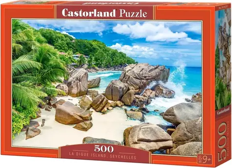 Castorland 54251 Puzzle La Digue, Seychely / 500 dílků / od 9 let