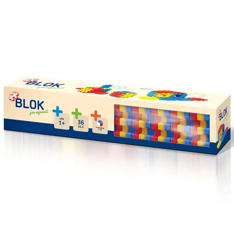 Seva Stavebnice BLOK 1 / 36 dílků / od 12 měsíců