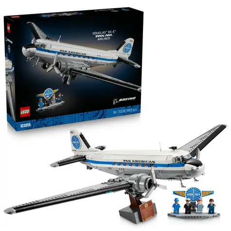 LEGO® Icons 11378 Dopravní letoun Douglas™ DC-3™ PAN AM® / Počet dílků: 1903 / od 18 let