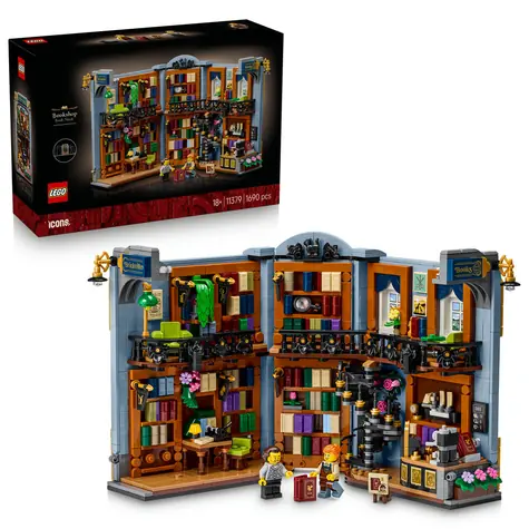 LEGO® Icons 11379 Knižní zarážka: Knihkupectví / Počet dílků: 1690 / od 18 let