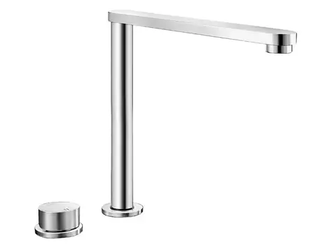 Blanco Eloscope F II - Dřezová zasouvací baterie pod okno 2-otvorová instalace chrom 