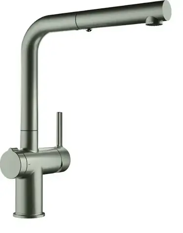 Franke Active - Dřezová baterie FN 5351.149 s ovládáním výpusti Twist a výsuvnou sprškou nerez 