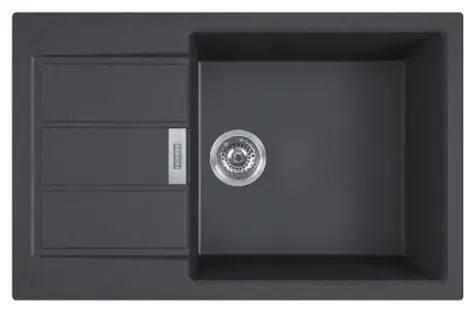 Franke Sirius 2.0 - Tectonitový dřez S2D 611-78 XL 78x50 cm černá 