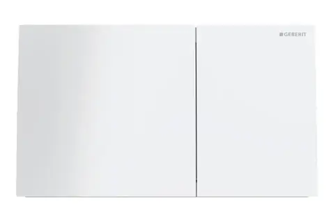 Geberit Sigma70 - Ovládání splachování sklo/bílá