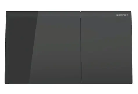 Geberit Sigma70 - Ovládání splachování sklo/černá