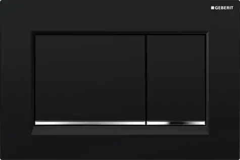 Geberit Sigma20 - Ovládací tlačítko splachování černá/chrom 