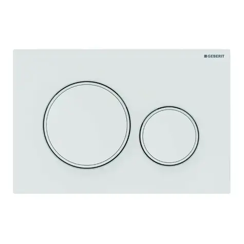 Geberit Sigma20 - Ovládací tlačítko splachování matná bílá/bílá