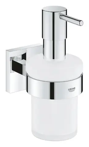 Grohe QuickFix Start Cube - Dávkovač mýdla s držákem sklo/chrom 