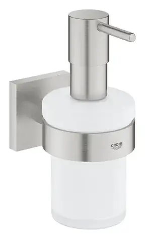 Grohe QuickFix Start Cube - Dávkovač mýdla s držákem sklo/supersteel 