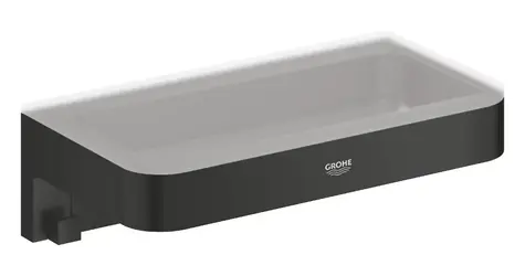Grohe QuickFix Start Cube - Polička - délka 20 cm matná černá 