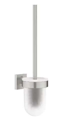 Grohe QuickFix Start Cube - WC štětka nástěnná s držákem sklo/supersteel 