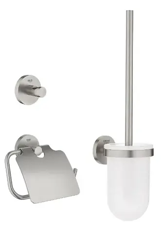 Grohe QuickFix Start - Set doplňků pro toaletu 3 v 1 supersteel 