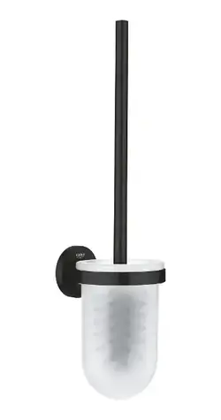 Grohe QuickFix Start - WC štětka nástěnná s držákem sklo/matná černá 