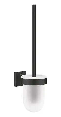 Grohe Start Cube - WC štětka nástěnná s držákem sklo/matná černá 