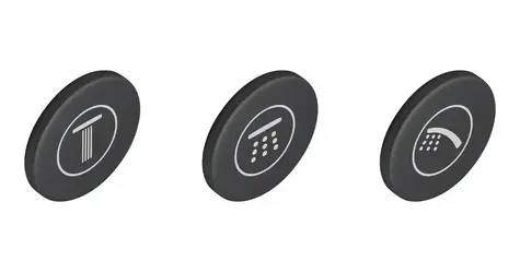 Grohe Náhradní díly - Krytky symbolů pro baterie SmartControl 3 ks 