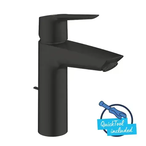 Grohe QuickFix Start - Umyvadlová baterie s výpustí matná černá 