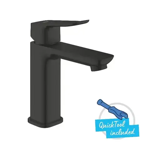 Grohe Dice - Umyvadlová baterie s výpustí Push-Open studený start matná černá 