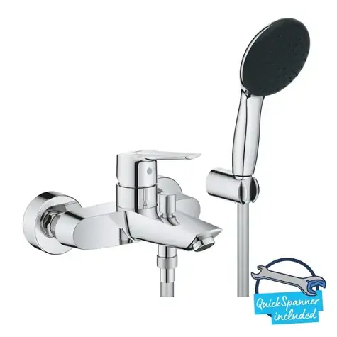 Grohe QuickFix Start - Vanová baterie s příslušenstvím chrom 