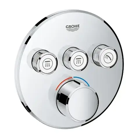 Grohe SmartControl - Baterie pod omítku se 3 výstupy chrom 