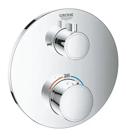 Grohe Grohtherm - Termostatická vanová baterie pro 2 spotřebiče chrom 