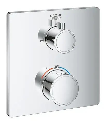 Grohe Grohtherm - Termostatická vanová baterie pro 2 spotřebiče chrom 