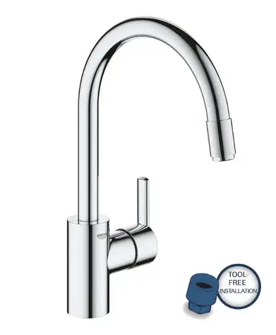 Grohe Feel - Dřezová baterie s výsuvnou koncovkou chrom 