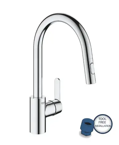 Grohe Get - Dřezová baterie s výsuvnou sprškou chrom 
