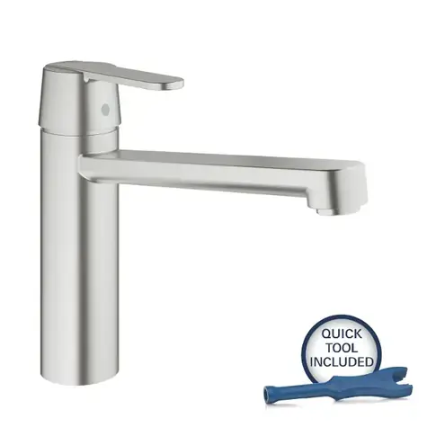 Grohe Get - Dřezová baterie supersteel 