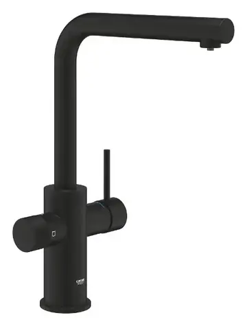 Grohe Blue Pure - Dřezová baterie Minta s filtrační funkcí a výsuvnou koncovkou phantom black 