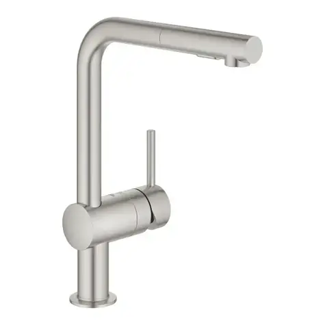 Grohe Minta - Dřezová baterie s výsuvnou sprškou supersteel