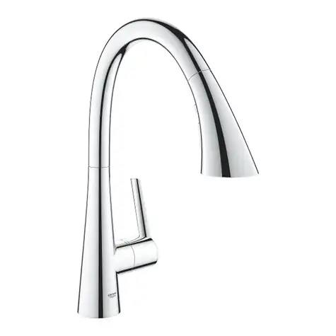 Grohe Zedra - Dřezová baterie s výsuvnou sprškou chrom 