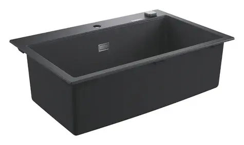 Grohe Dřezy - Kompozitní dřez K700 s automatickým odtokem 78x51 cm granitová černá 