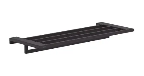 Hansgrohe AddStoris - Polička s držákem ručníků | délka 65 cm | matná černá 