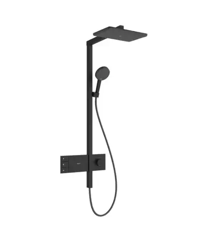 Hansgrohe Raindance Alive Q - Sprchový set s termostatem | 21x34 cm | 3 proudy | EcoSmart | matná černá 