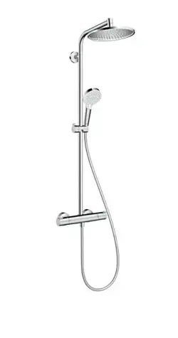 Hansgrohe Crometta - Sprchový set S 240 Showerpipe s termostatem | EcoSmart 9 l/min | chrom