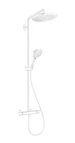 Hansgrohe Croma Select S - Sprchový set Showerpipe 280 s termostatem | EcoSmart | matná bílá 